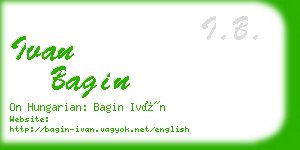 ivan bagin business card